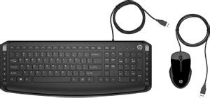 HP Pavilion Keyboard and Mouse 200 Wired USB Standard Laptop Keyboard ...