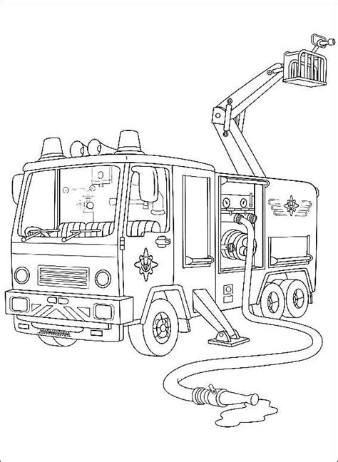 简单消防车简笔画,绘画图片,儿童文艺-绘艺素材网