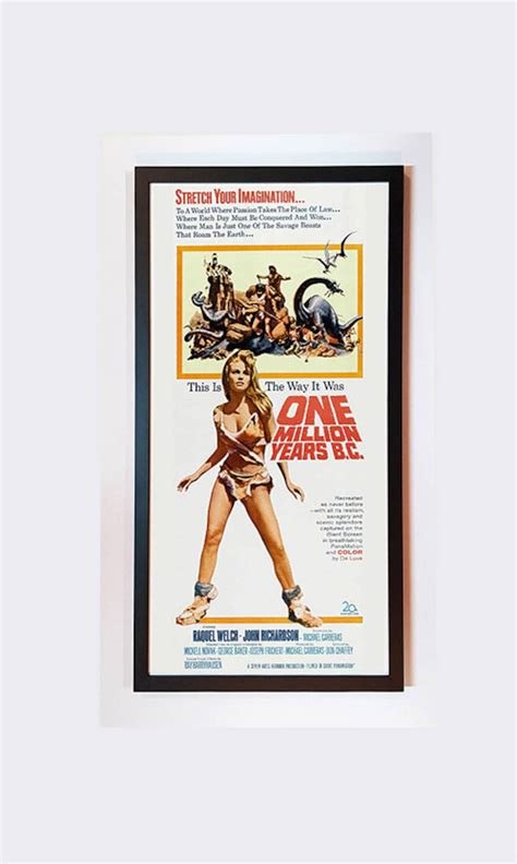 Raquel Welch One Million Years B.C. Movie Framed Poster - Etsy