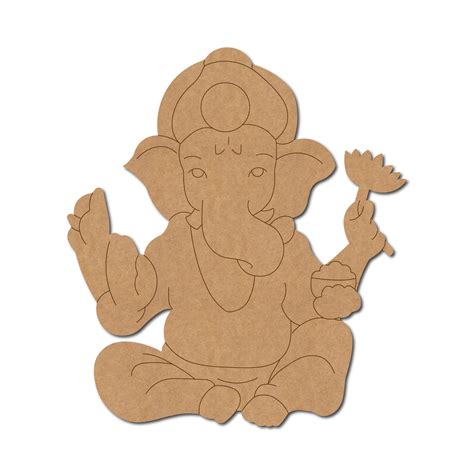 Ganesha Pre Marked MDF Design 16 – Woodle India