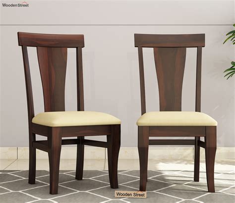 Buy Sofie Dining Chairs - Set of 2 (Walnut Finish) Online in India at ...