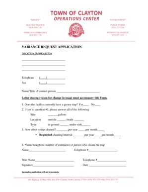 Image result for Variance Request Letter