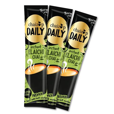 Chaizup Daily 1 Min Instant Elachi Chai Premix - 30 Sachets | Elachi ...