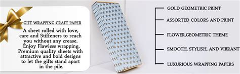 First Impression Gift Wrapping Craft Paper| Corporate Gold Star ...