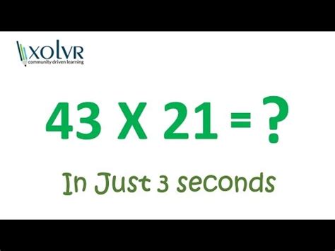 Multiplying any two 2 digit number in 3 seconds: Vedic Mathematics ...