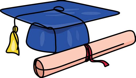 Blue Graduation Cap Clip Art Free