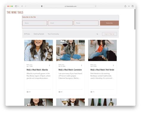 Image result for Wix Blog Header