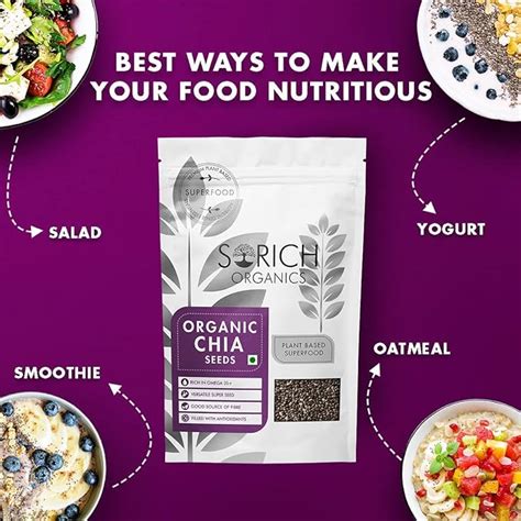 Sorich Organics Seeds Combo – Chia, Pumpkin, Sunflower & Halim (100g E