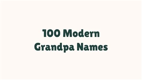 100 Cool Irish Grandpa Names