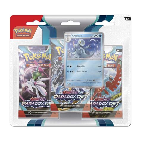 Pokémon TCG: Scarlet & Violet-Paradox Rift 3 Booster Packs & Arctibax ...