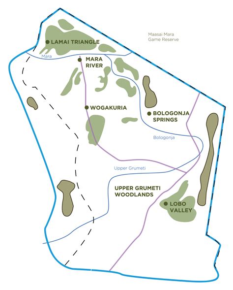 serengeti plain on map of africa