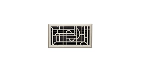 Signature Hardware 435388 Nicolas Art Deco Steel Floor Register - 6" x ...