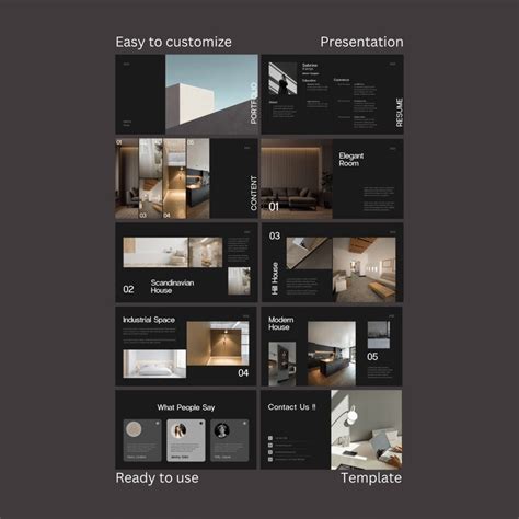 Buy Canva Template for Architecture Portfolio Presentation | Modern ...