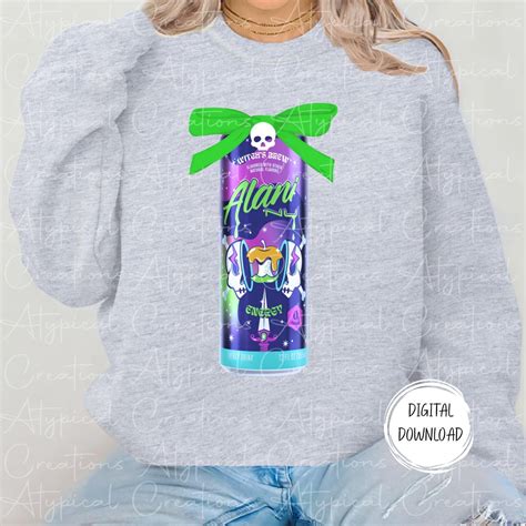 Alani Nu Witches Brew Energy Drink With Skull Bow Halloween PNG - Etsy