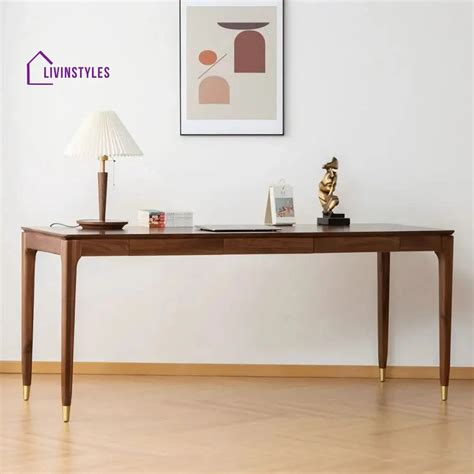 Lev Solid Wood Study Table for Students – LivIn Styles