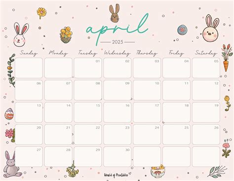 April 2025 calendars – Artofit