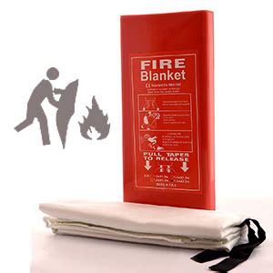 DARIT Fire Blanket Hard Box for Home/Office/Car/Emergency (Size: 1.0m x ...
