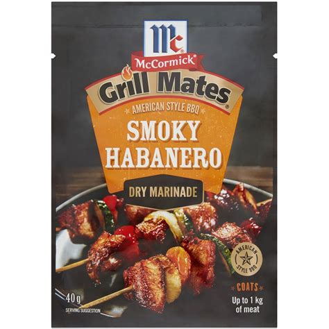 Mccormick Grill Mates Smoky Habanero American Bbq Dry Marinade 40g ...