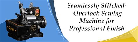 Oson Overlock Sewing Machine, Black : Amazon.in: Home & Kitchen