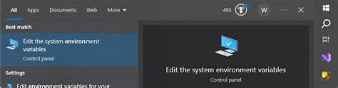 Image result for Environment Variable Control Panel