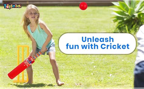 Toyshine Bat and Ball Junior Cricket Combo Size 2 Indoor Outdoor Sports ...