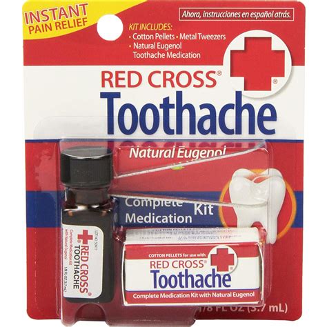 Red Cross Toothache Complete Medication Kit 0.12oz Each | eBay