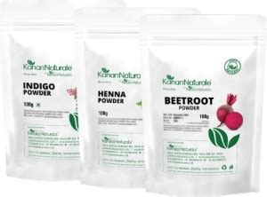 Kerala Naturals Indigo Powder 100 gm,Henna Powder 100 gm& Beetroot ...