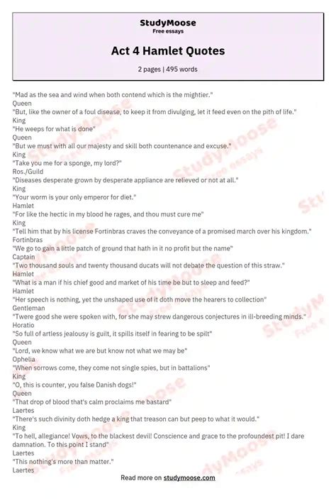 Hamlet Quotes