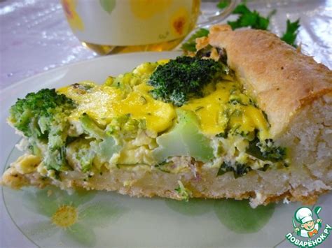 Пирог с горбушей и брокколи – кулинарный рецепт
