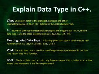 Image result for C Program Data Types