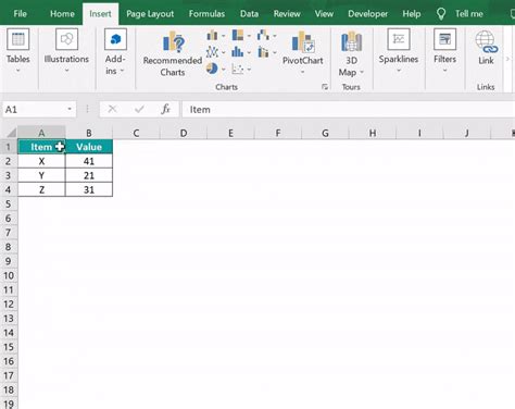 Image result for How to Create Column Chart in Excel