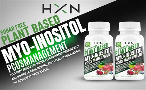 Buy HXN PCOS Supplements For Women, With Myo-Inositol, D-Chiro-Inositol ...