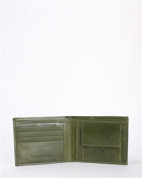 Buy Olive Green WILDHORN Bi-Fold Leather Wallet with Signature Branding ...