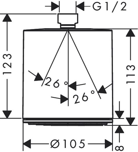 hansgrohe Overhead showers: Pulsify S, 1 spray mode, Item No. 24132000