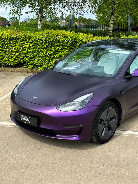 Tesla Model 3 - Purple Black iridescent - Personal Wrapping Project