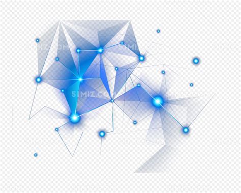 蓝色粒子互联网科技元素图片素材免费下载 - 觅知网