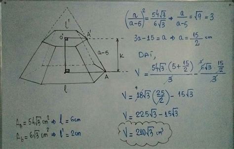 Image result for Hexagonal Pyramid Volume Formula