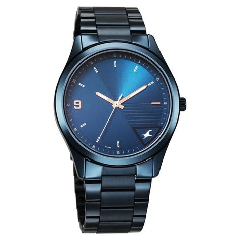 Buy Online Fastrack Stunners Quartz Analog Blue Dial Blue Metal Strap ...