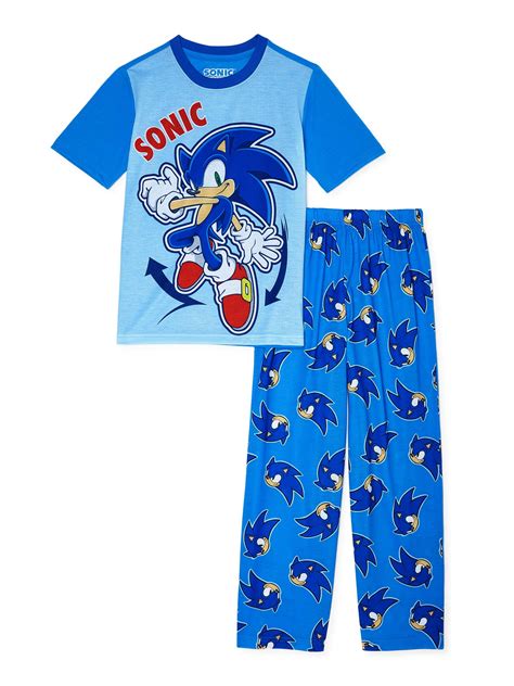 Sonic Hedgehog Boys' Fleece Pajamas, 2-Piece Set, Sizes 4-12 - Walmart.com