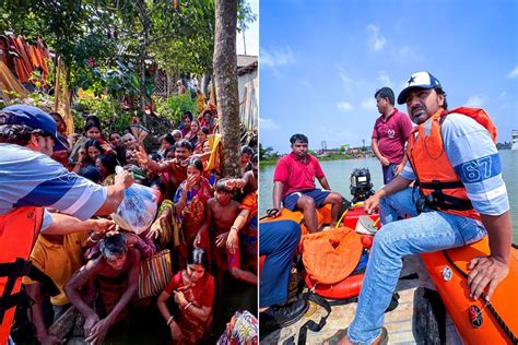 Actor and MP Dev Adhikari visits the flood-affected people of Ghatal ...