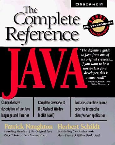 Java: The Complete Reference (Complete Reference Series) : Naughton ...