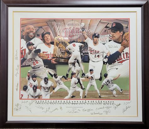 Lot Detail - Minnesota Twins 1987 World Series Champions Autographed ...