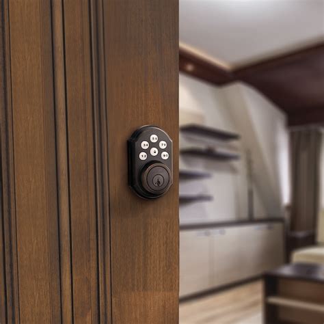 Kwikset SmartCode 909 Venetian bronze Keypad Electronic Deadbolt Lock ...
