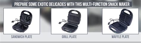 Buy Rossmann Sandwich Toaster with Waffle/Grill/Sandwich 3 Changeable ...