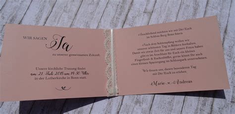 Einladung Sektempfang Hochzeit Text