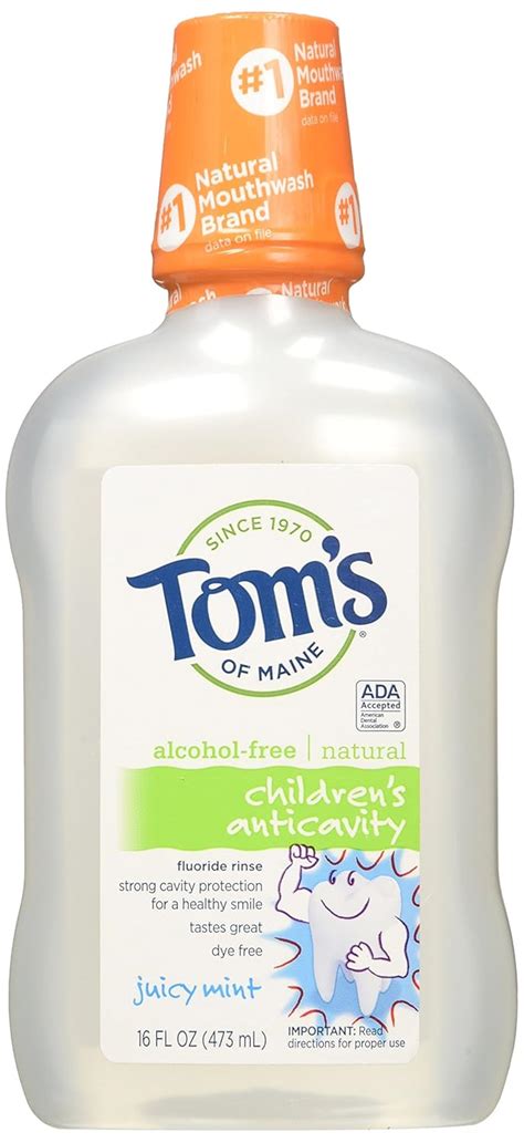 Tom's of Maine - Children's Natural Fluoride Rinse Anticavity Alcohol ...