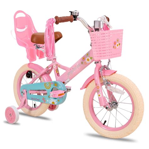 JOYSTAR Little Daisy 12 Inch Kids Bicycle with Training Wheels for 2-4 ...