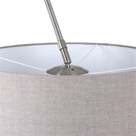 Sparkled Light arc floor lamp silver/mud | Lights.co.uk