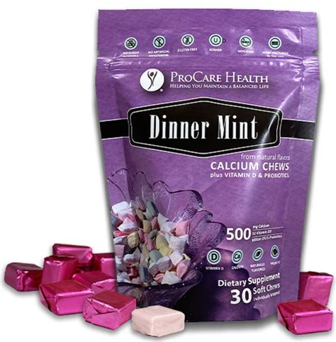 Buy ProCare | Calcium Soft Chew | Dinner Mint l 30 Count Online at ...