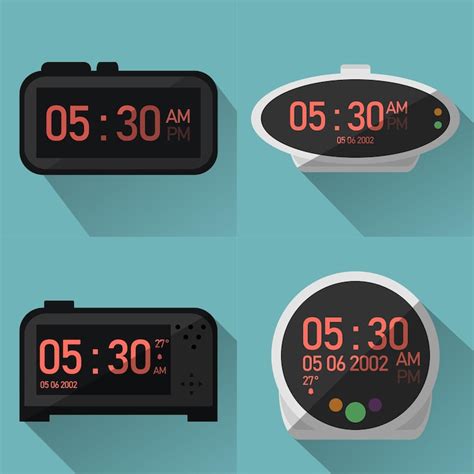 Digital Alarm Clock Vector 的图像结果